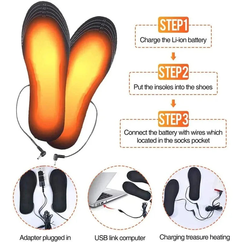 USB Heated Shoe Insoles