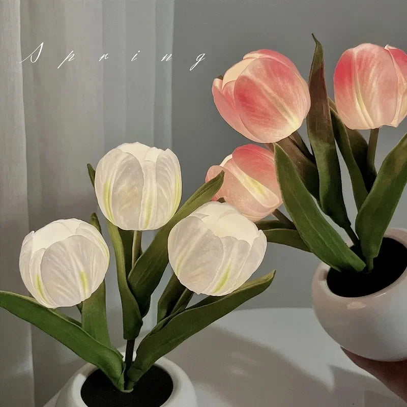 LED Tulip Lamp Night