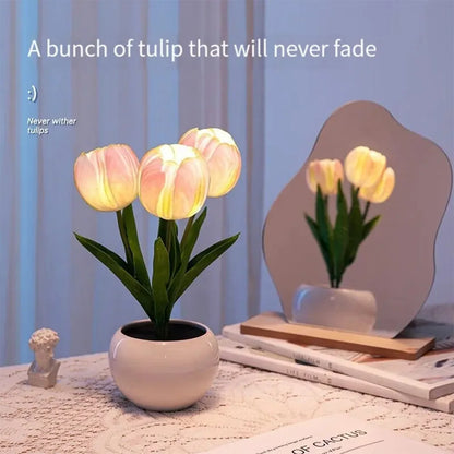 LED Tulip Lamp Night