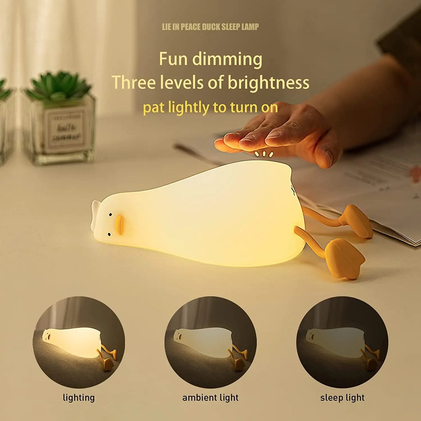 Benson Lying Flat Duck Night Light