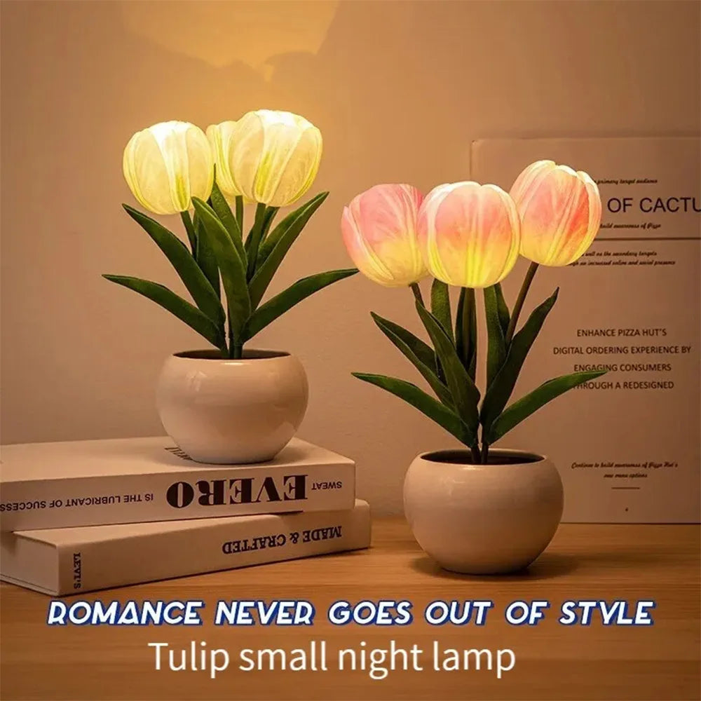 LED Tulip Lamp Night